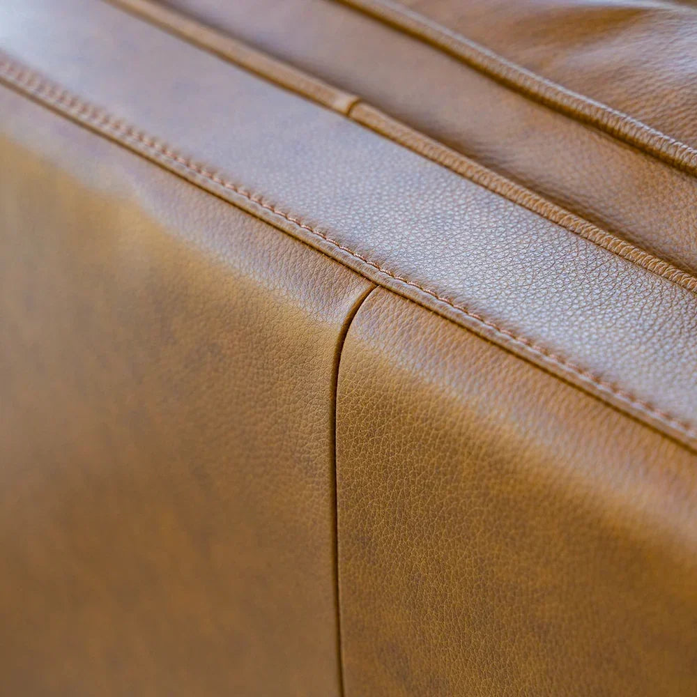 Corner Top-Grain Leather Sectional