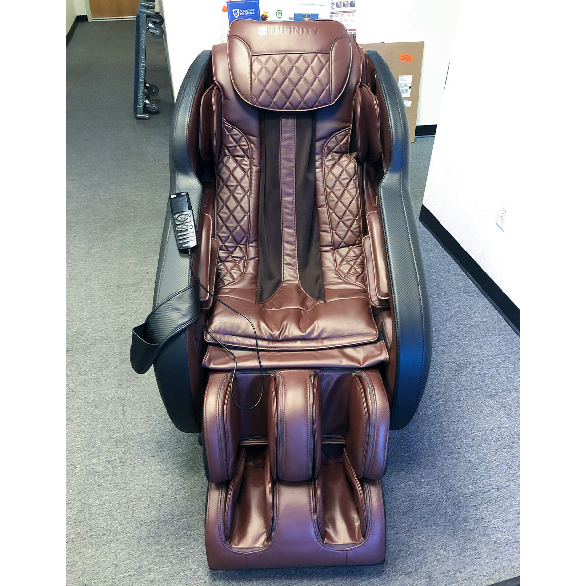 Infinity Aura Luxury Massage Chair – High-Performance L-Track Roller System with Zero-Gravity Positioning, Lumbar Heat, and Integrated Foot Reflexology Rollers - (Floor Model Deal)