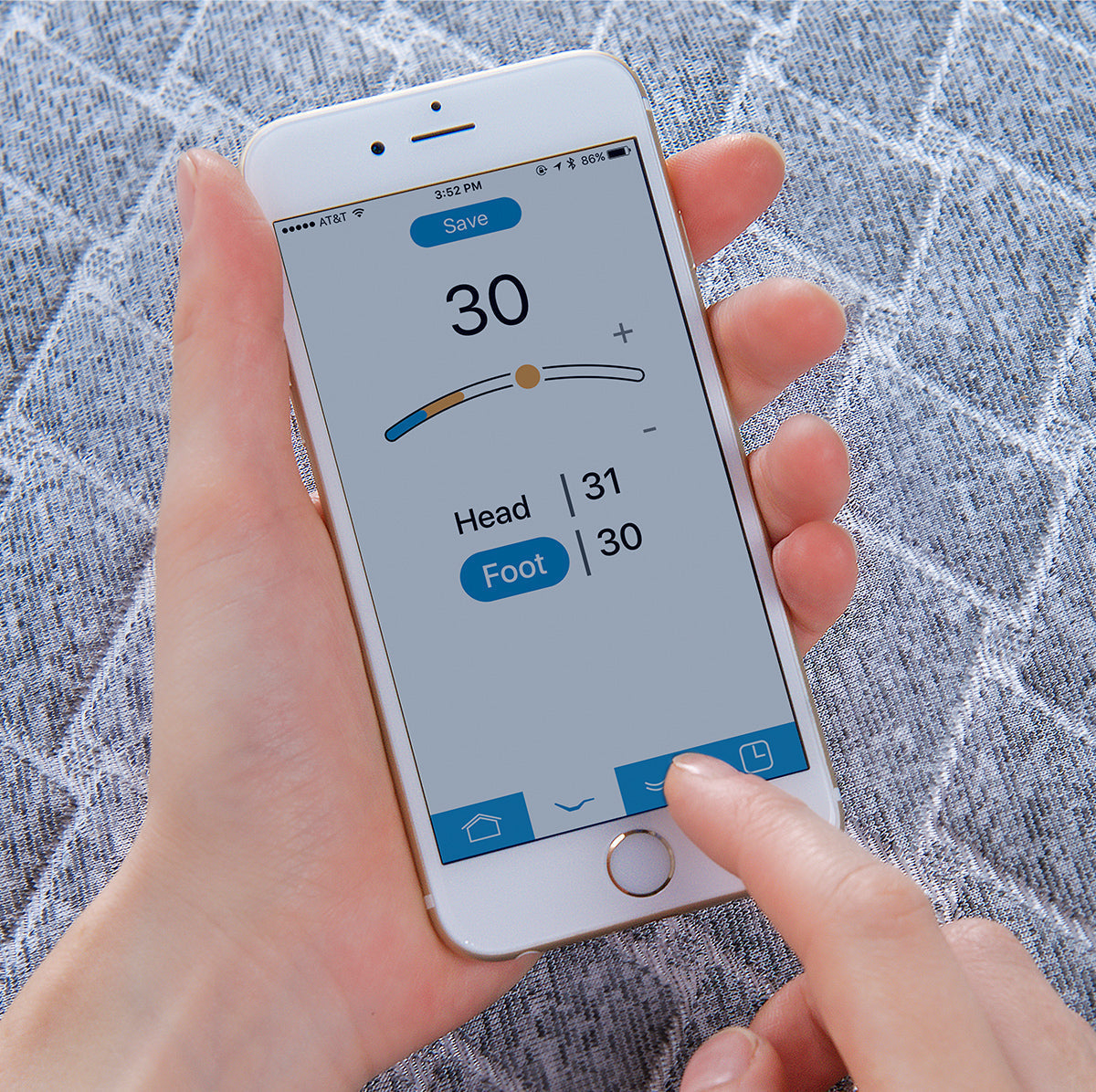 Reverie R550 Adjustable Power Base - 3D Wave™ Massage & App Control