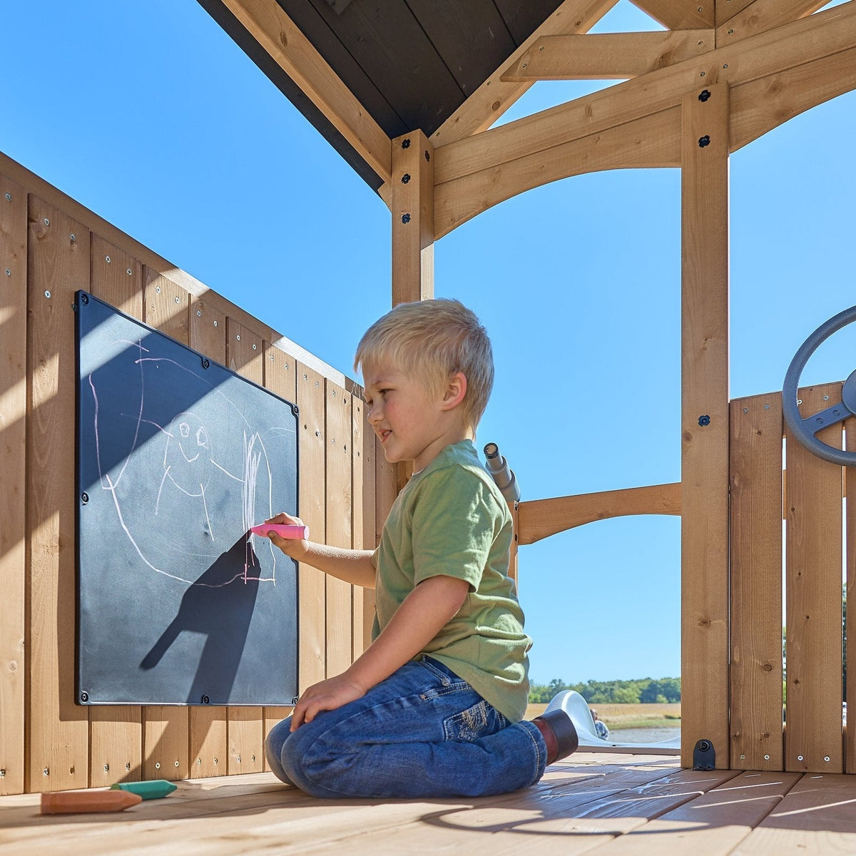 Dover Bay Swing Set with Tube Slide