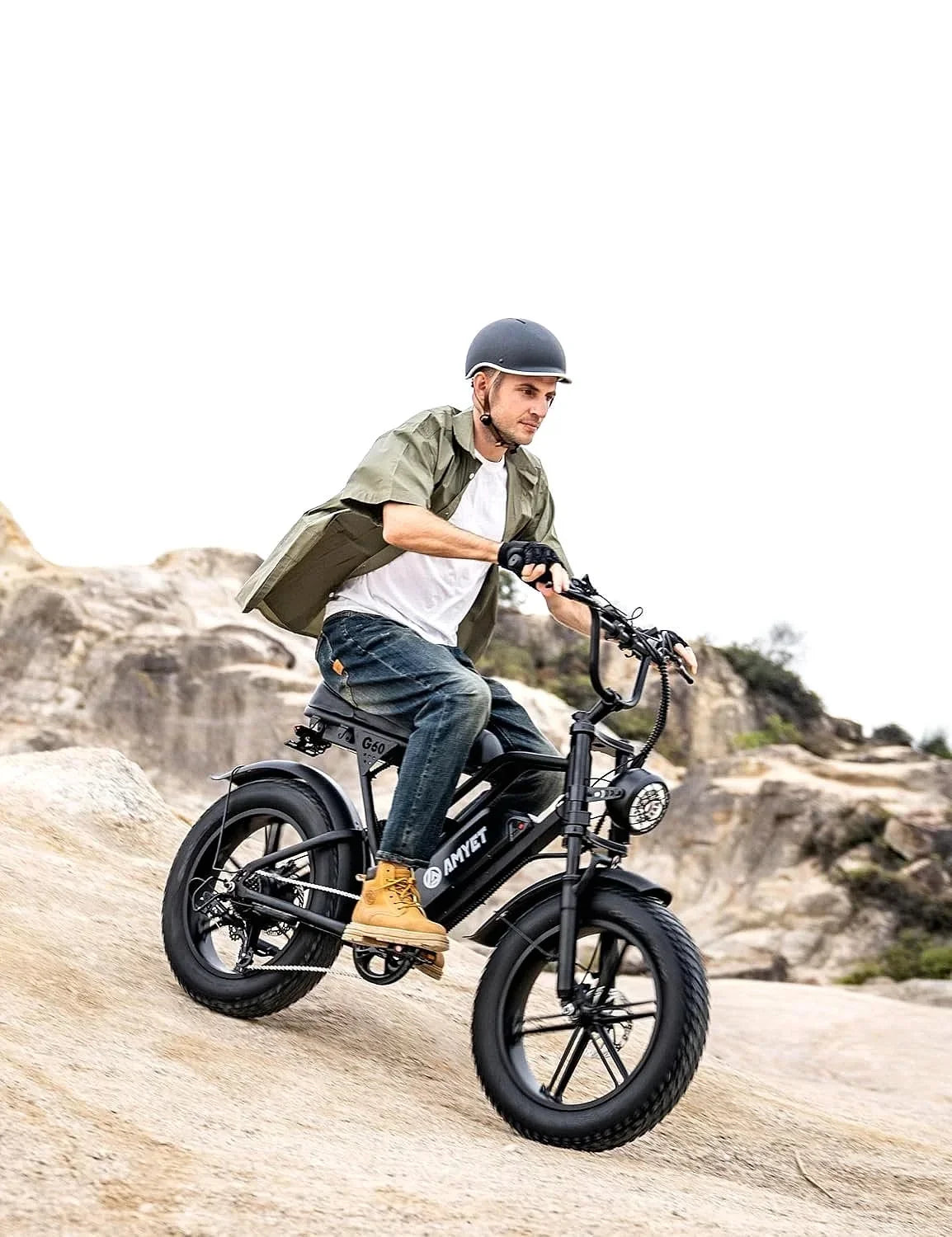 AMYET V9-G60 Peak Fat Tire Electric Bike for Adults, 1500W Motor, 32 MPH