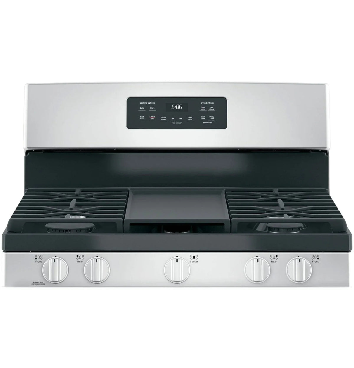 GE 30-Inch Freestanding Gas Range with 4.8 cu. ft. Oven Capacity and Sealed Cooktop Burners