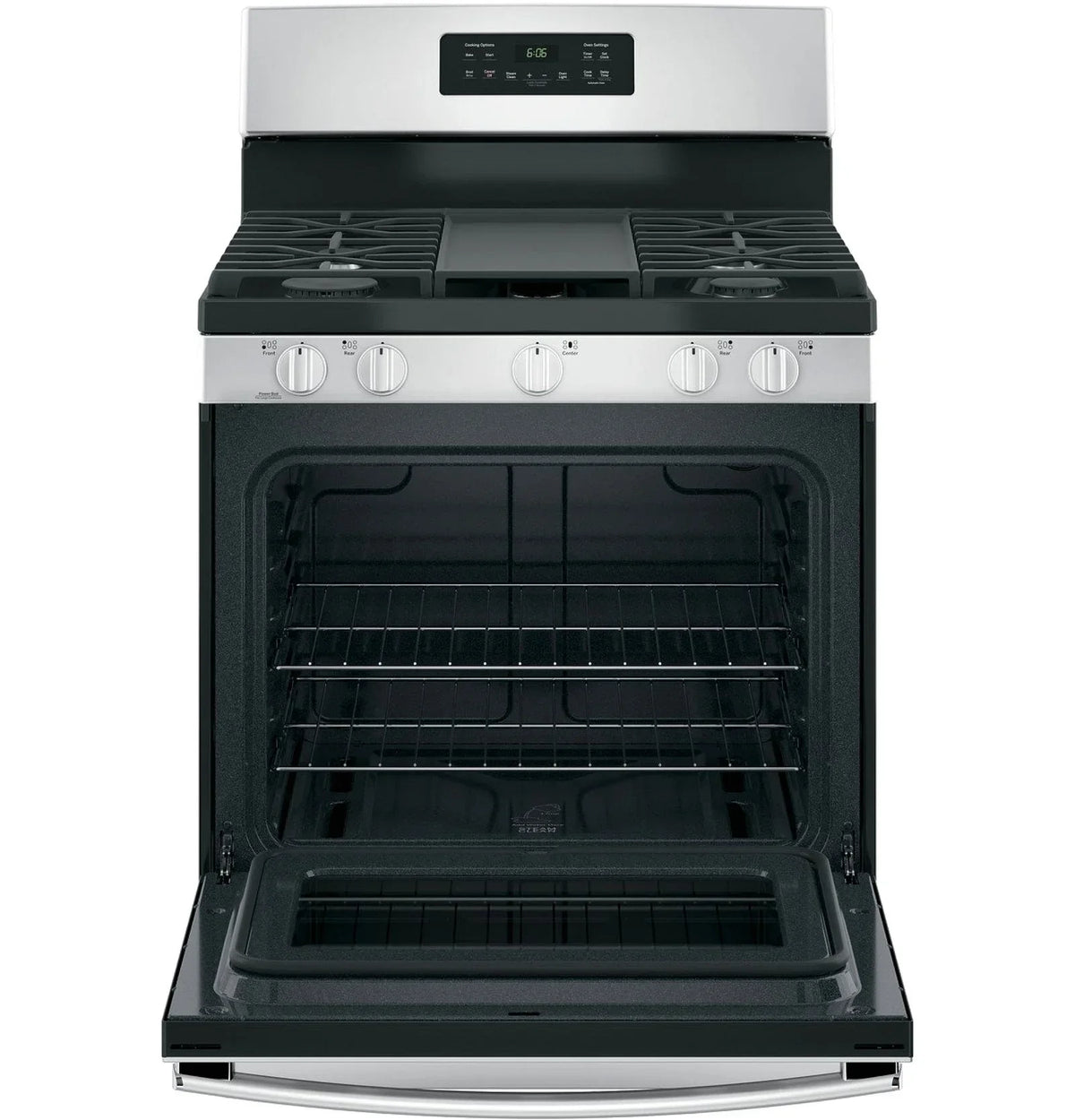 GE 30-Inch Freestanding Gas Range with 4.8 cu. ft. Oven Capacity and Sealed Cooktop Burners