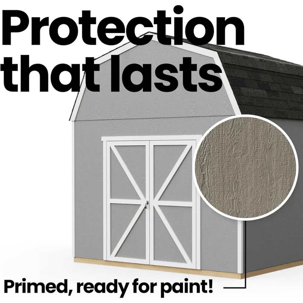 Handy Home Products Hudson 12 ft. x 16 ft. Wood Storage Shed Kit with Floor