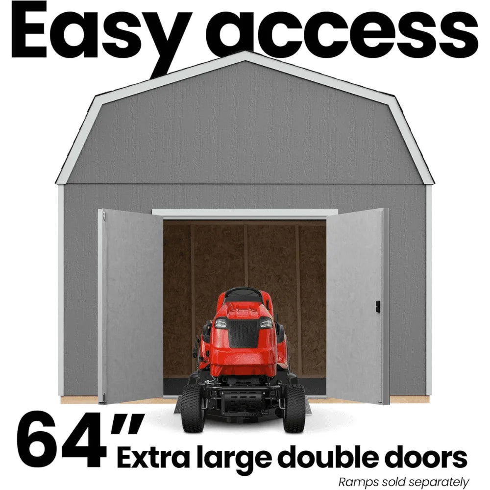 Handy Home Products Hudson 12 ft. x 16 ft. Wood Storage Shed Kit with Floor