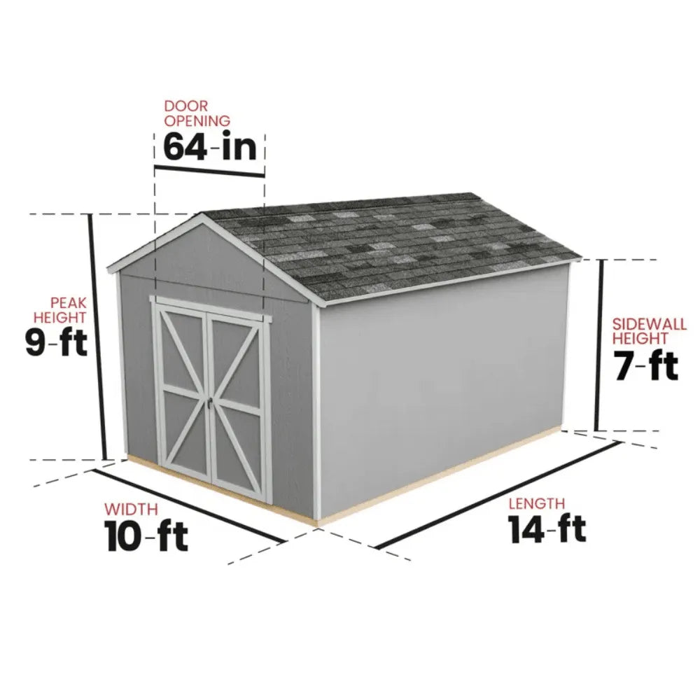 Handy Home Rookwood 10 x 14 ft. Wood Storage Shed Kit