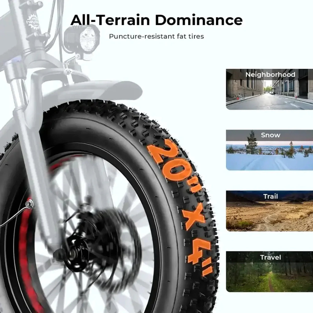 Heybike Mars 2.0 Foldable Fat Tire Electric Bike – 750W Motor, 28 MPH, 45 Mile Range, Grey