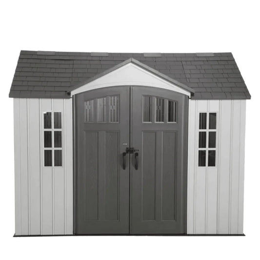 Lifetime 10 ft. x 8 ft. Outdoor Storage Shed, Gray