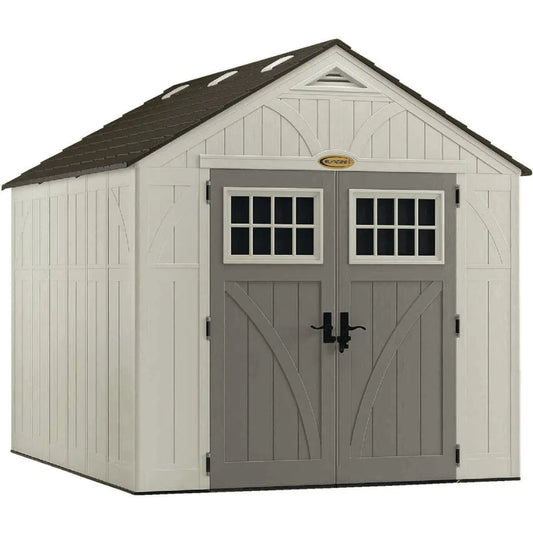 Suncast Tremont 8 x 10 ft. Resin Outdoor Storage Shed with Floor, Model BMS8100