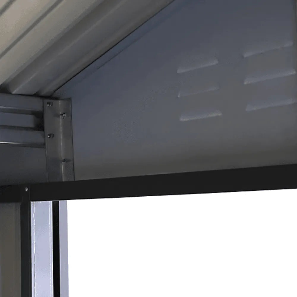 Veikous 8 x 12 Foot Outdoor Storage Shed with Lockable Door and Vents