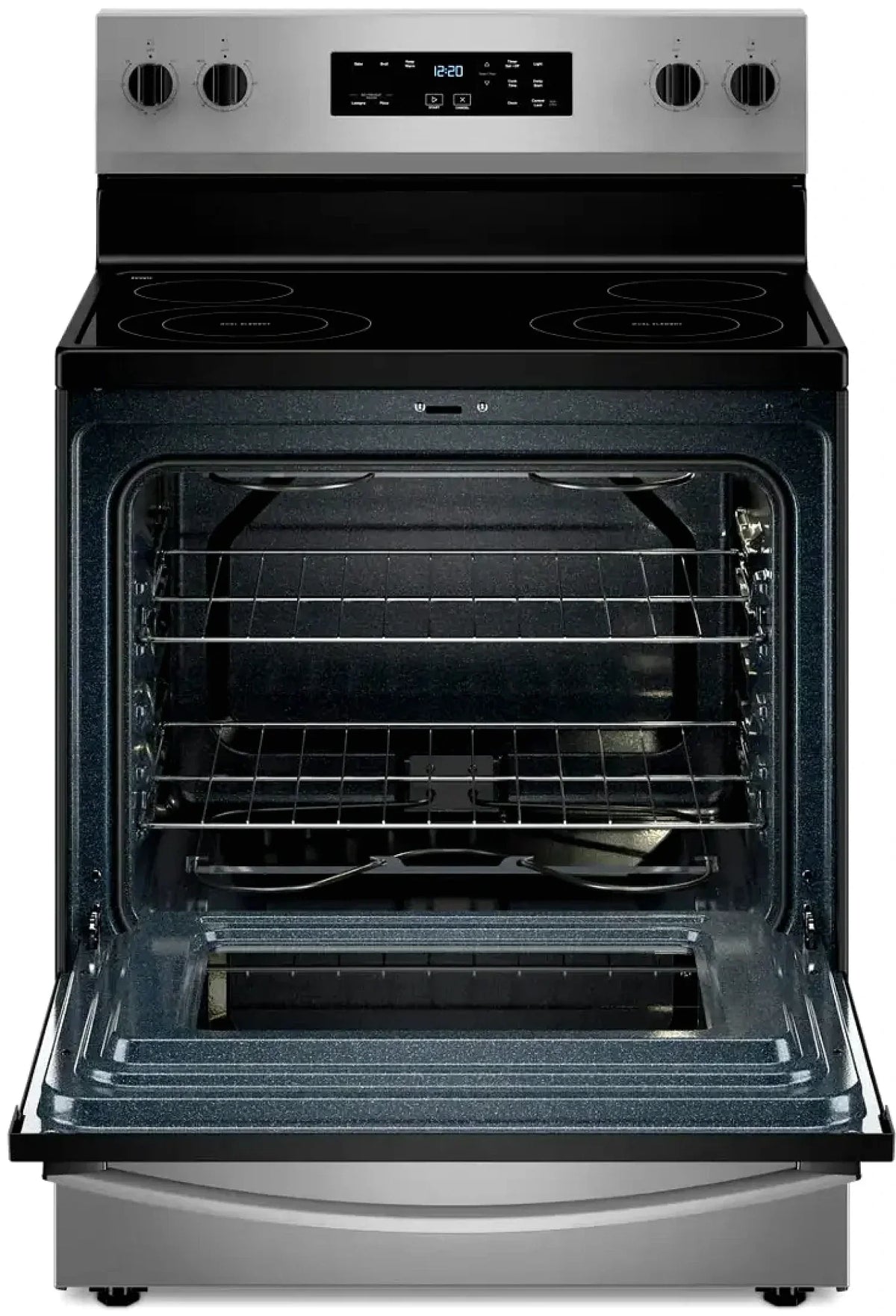 Whirlpool WFE535S0JS 5.3 cu. ft. Freestanding Electric Range with Fan Convection and Frozen Bake Technology, Stainless Steel