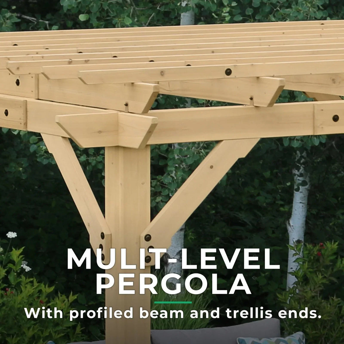 Yardistry 10×12 ft Cedar Meridian Pergola