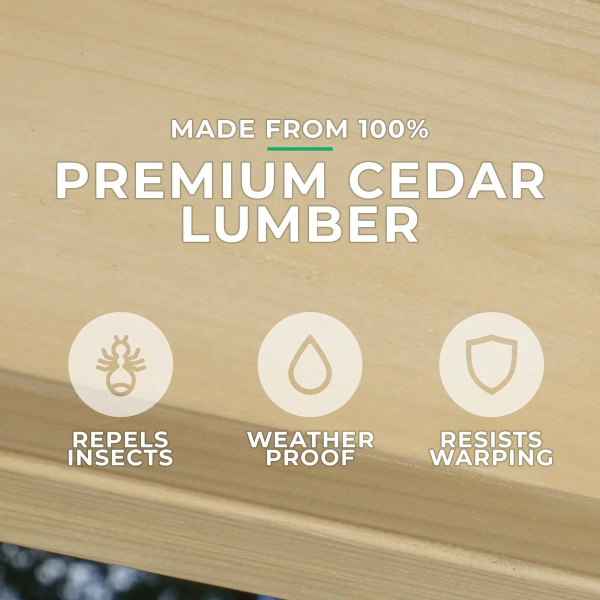 Yardistry 10×12 ft Cedar Meridian Pergola